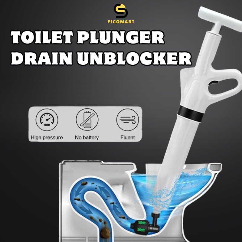 Toilet Dredging Artifact Toilet Cleaner Drain Declogger Air Plunger ...