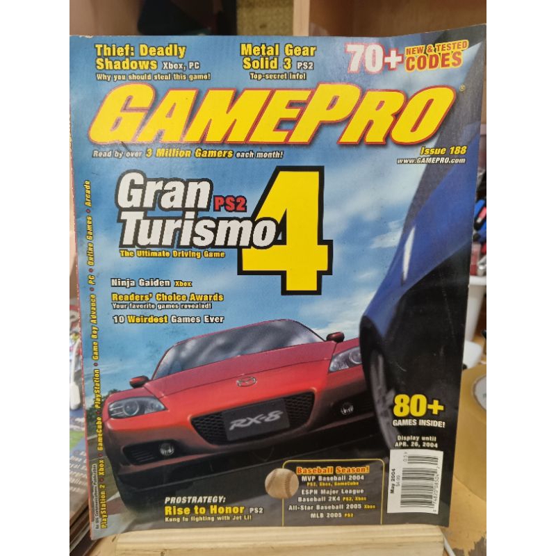 GAMEPRO Magazine -ISSUE 188- MAY 2004- GRAN PS2 TURISMO DRIVING -Game ...