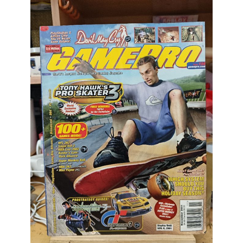 GAMEPRO Magazine -ISSUE 158- NOV 2001- TONY HAWK'S PRO SKATER, SILENT ...