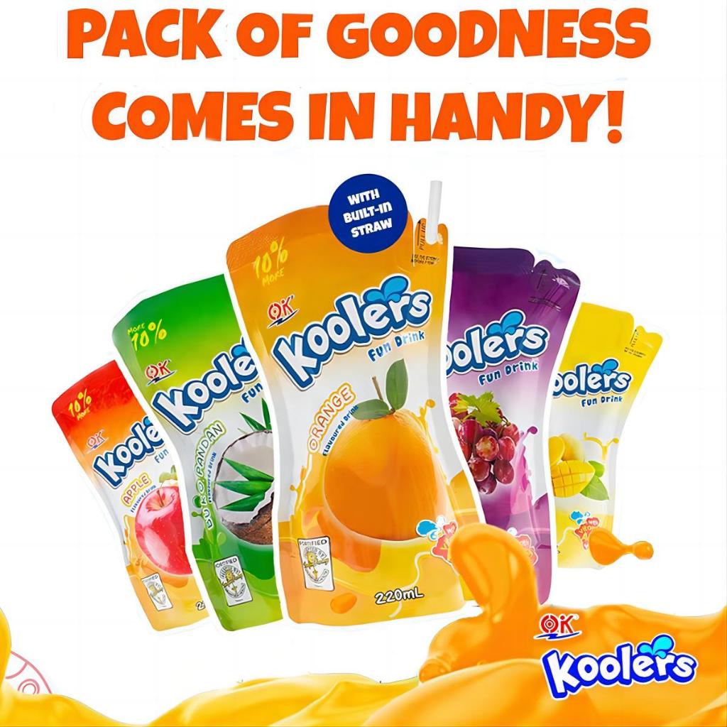 OK 220ML KOOLERS Fun Drink ORANGE FLAVOR GRAPE FLAVOR APPLE FLAVOR ...