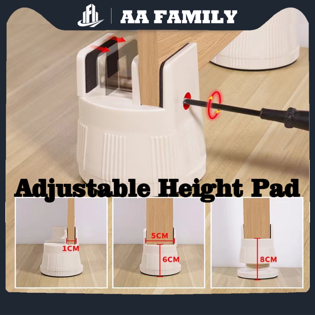 Adjustable Bed Beam Support Foot Reinforced Plastic Furniture Leg Sofa ...