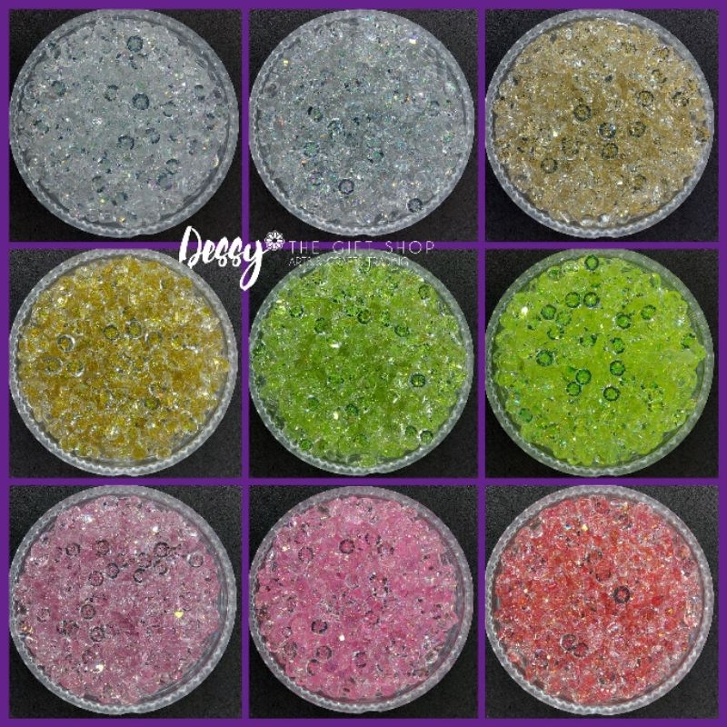5mm Rhinestones Galaxy Colors 1/2 Tbsp Approx. 160-180 pcs per pack ...