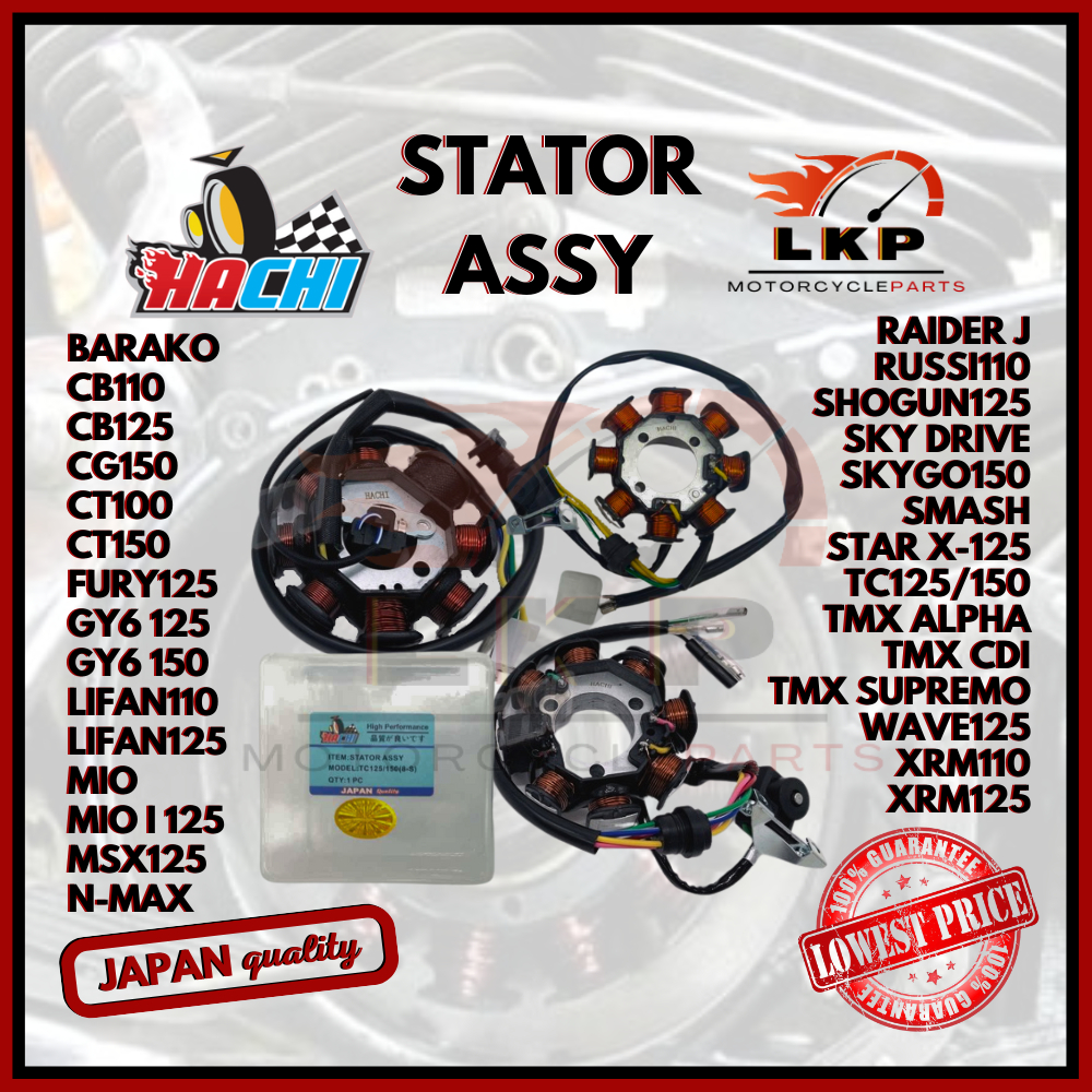 HACHI MOTORCYCLE PARTS STATOR COIL PURE COPPER FOR XRM110,XRM125