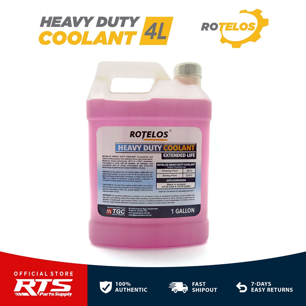 Rotelos Heavy Duty Coolant Pink - Car and Motorcycle 1Liter / 1L ...