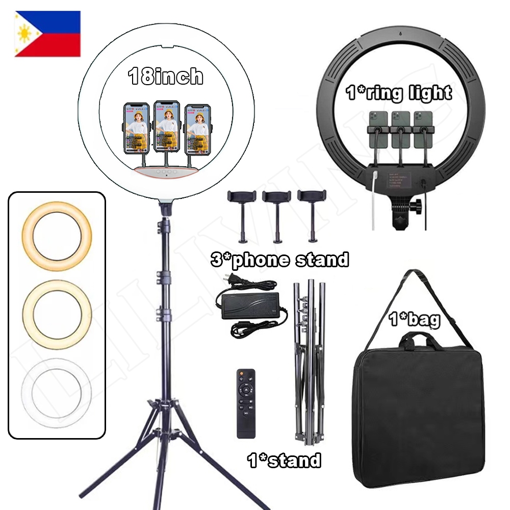 Ring Light With Stand And Phone Holder Complete Set 45cm Led Big