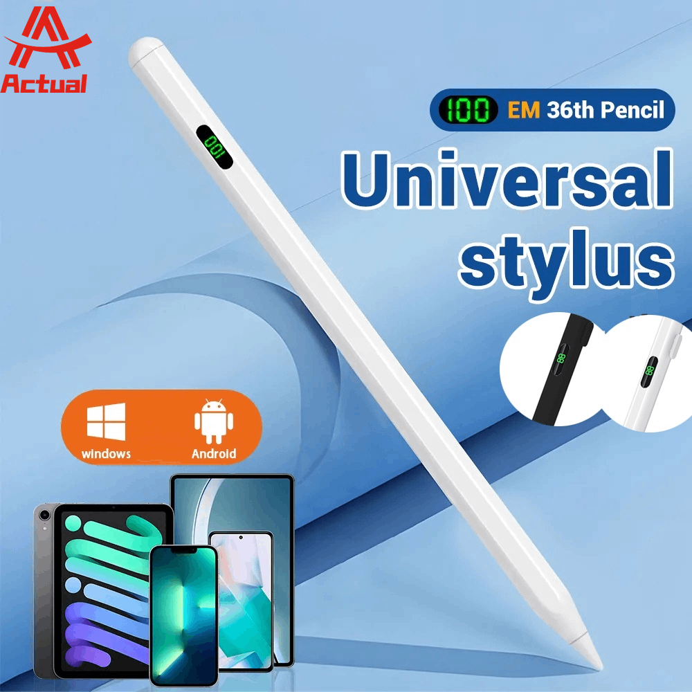 Actual Universal Capacitive Pen With LED Digital Power Display For ...