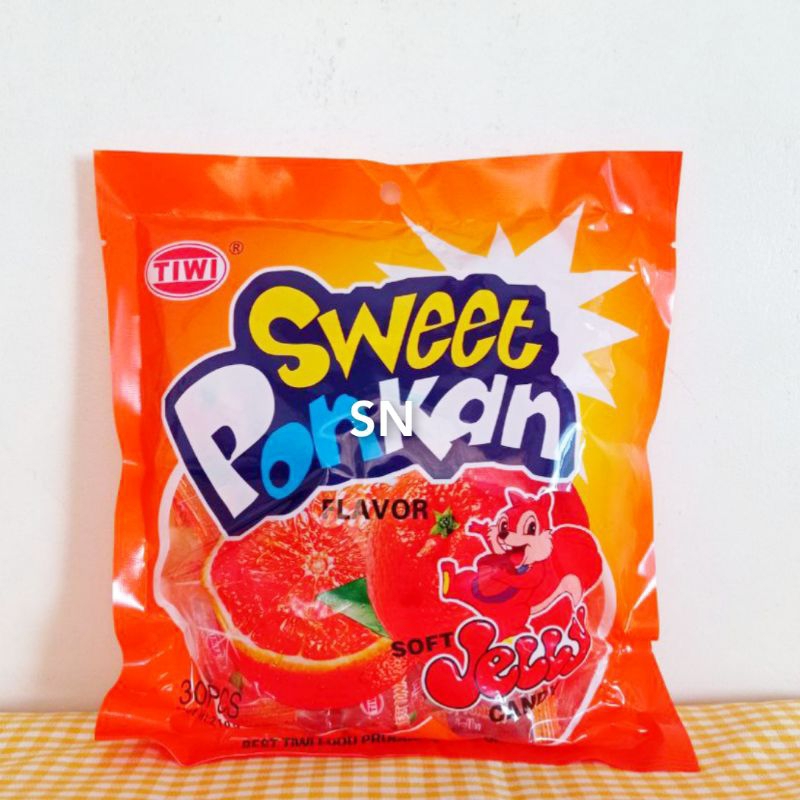 SN Sweet Ponkan Soft Jelly Candy (30pcs/210g) Tiwi Gummy | Shopee ...