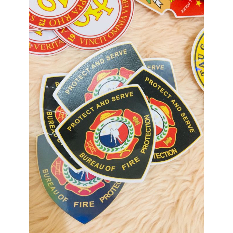 BFP LOGO STICKER 3.5 INCHES DIAMETER | Shopee Philippines