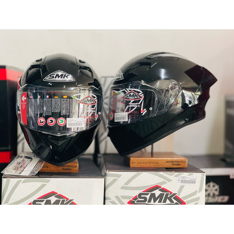 SMK STELLAR Sport Full-face Single Visor Helmet + Free Tinted Visor ...