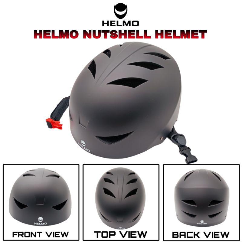 HELMO NUTSHELL HALF FACE HELMET BIKE MOTORCYCLE HELMET Shopee Philippines