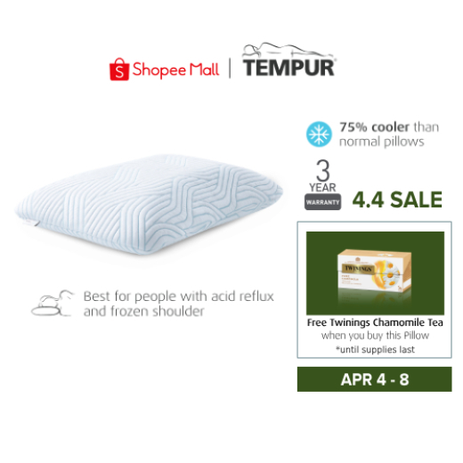 Tempur Smartcool Symphony Pillow (Small) + FREE Twinings Tea Shopee