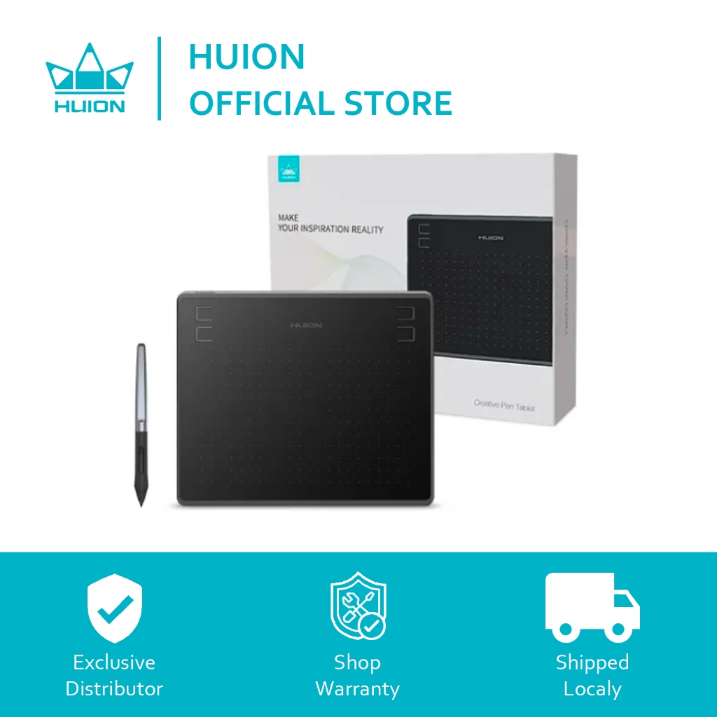 Huion HS64 Android Supported, Battery-free Pen, 8192 Levels,4 Express ...