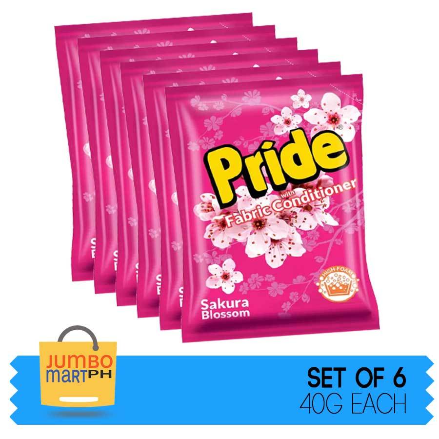 PRIDE POWDER DETERGENT SAKURA BLOSSOM SACHET 40G / SET OF 6 | Shopee ...