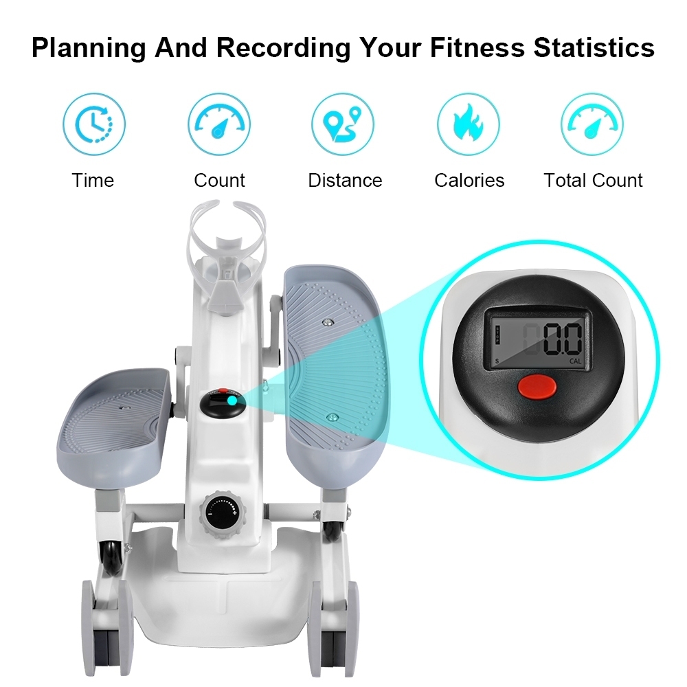 Elliptical Pedal Exercise Mini Stepper Step Machine Foot Stepper Leg ...