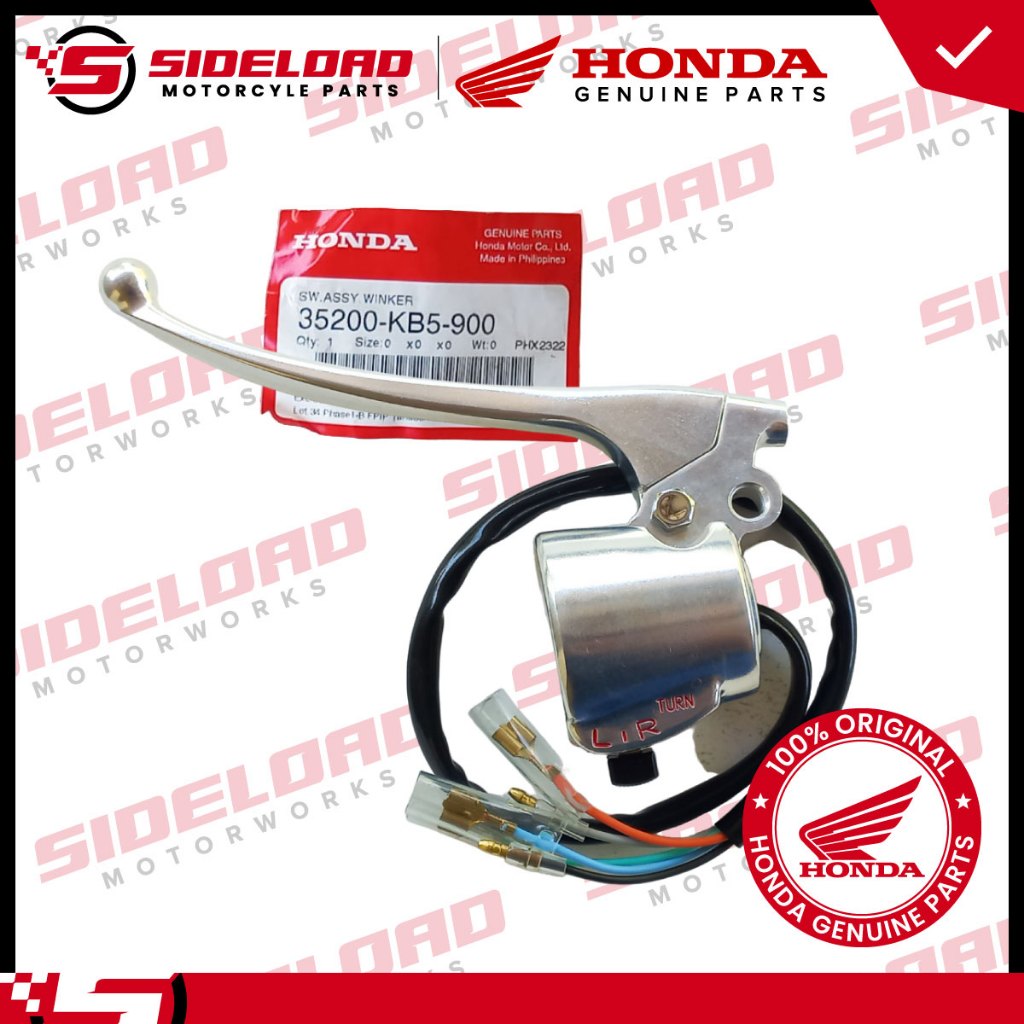 Switch Assembly, Winker - Left - TMX 155 - Honda Genuine (35200-KB5-900 ...