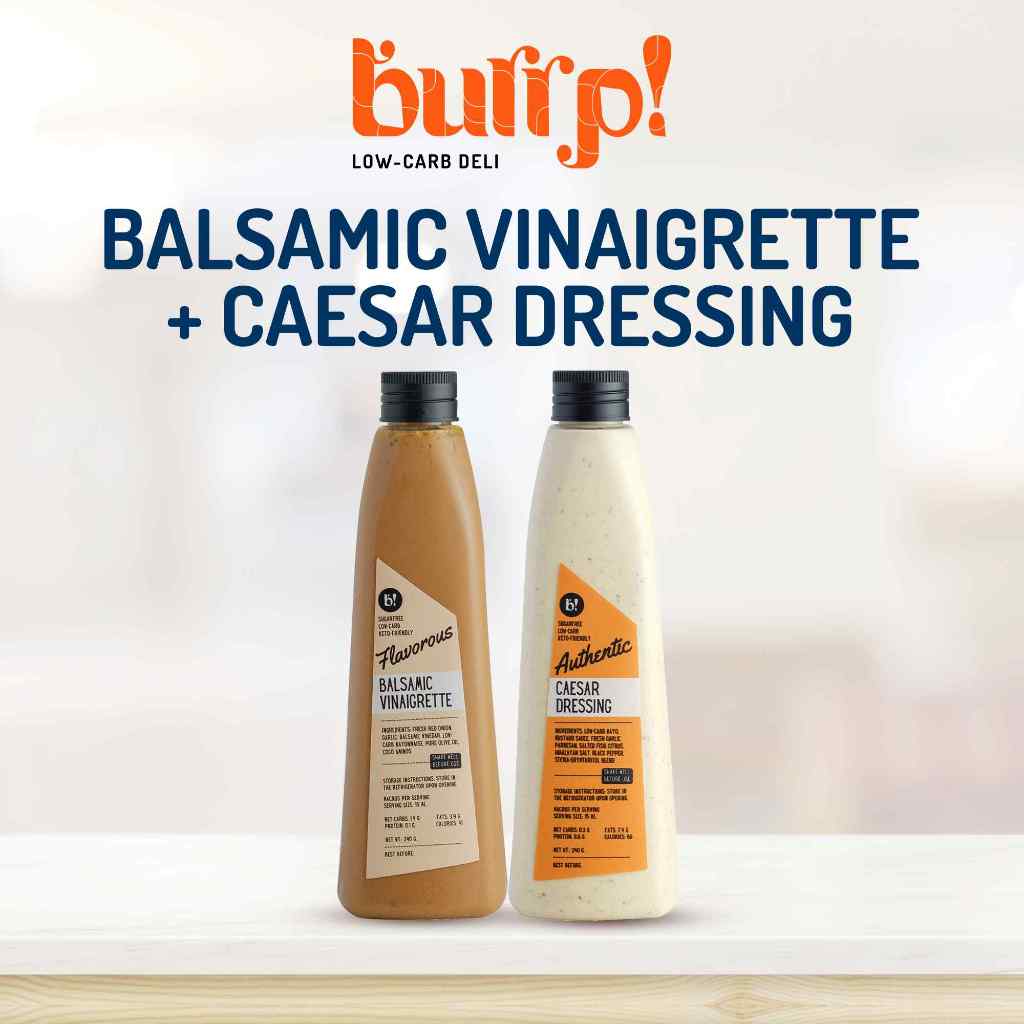 Burrp Balsamic Vinaigrette Dressing 350 ml Sugarfree Low Carb Keto