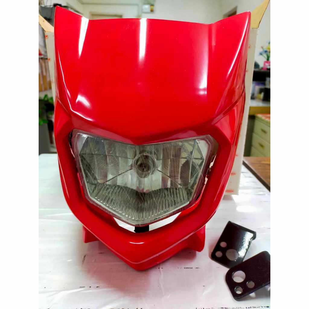 Honda Bravo Headlight assy with bracket & sticker (red) | Shopee ...