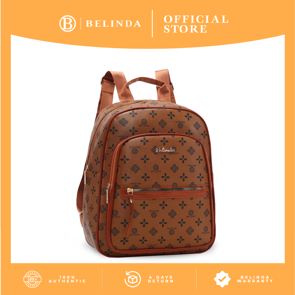 BELINDA Backpack For Women PU Leather Korean Fashion Original School Bag M9892 Shopee Philippines