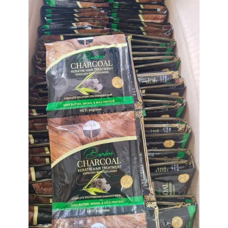 1dozen Rolax Keratin Hair Treatment Bamboo Charcoal | Shopee Philippines