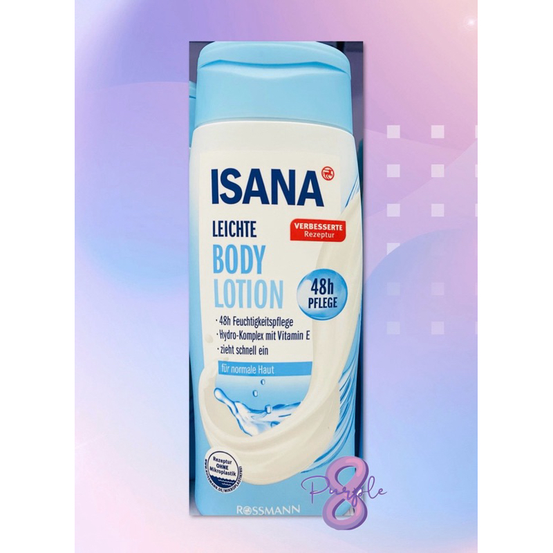 Rossmann Isana Body Lotion Light For Normal Skin 100ml