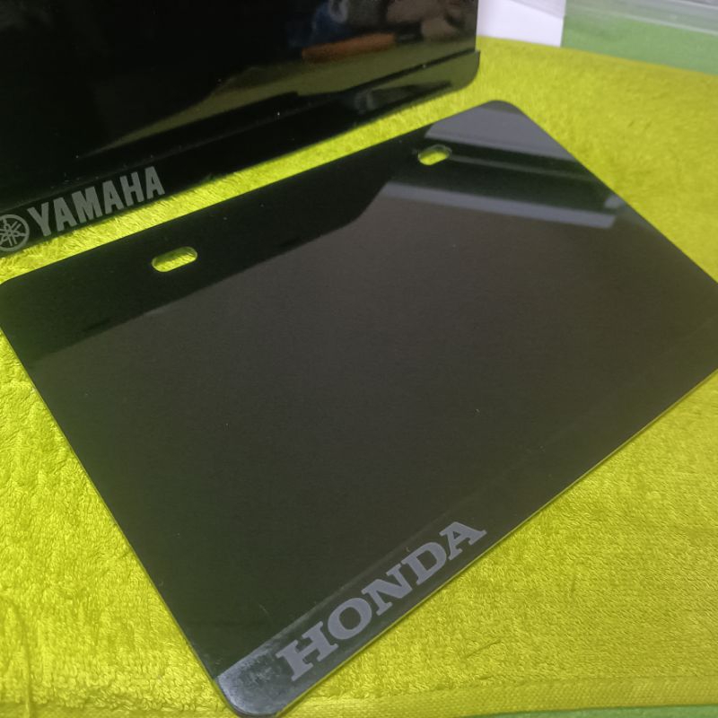 Back Plate protector Laser Cut ENGRAVE Logo Motorcycle plate protector ...