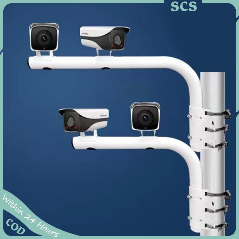 Heavy Duty Surveillance Mount 100cm Long Pole with 2 Mounts for CCTV ...