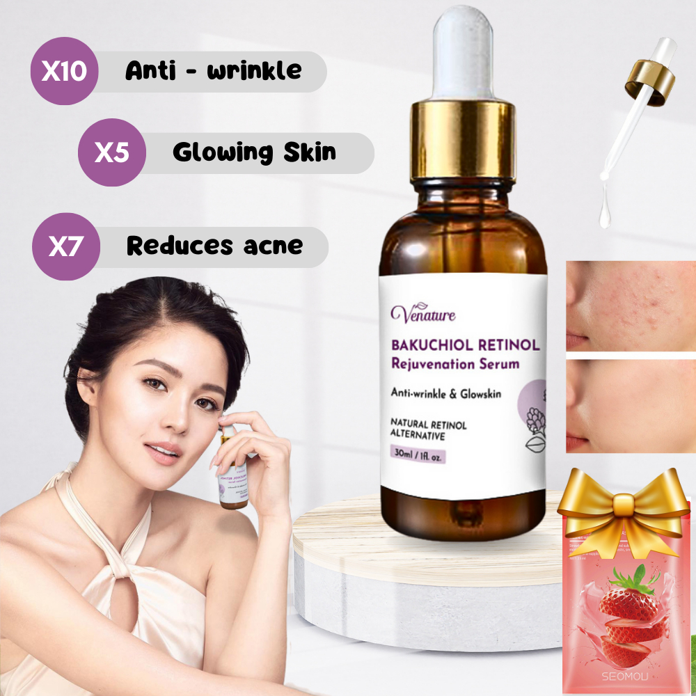 Venature Bakuchiol Retinol Serum Rejuvenation Face Care Whitening Skin ...