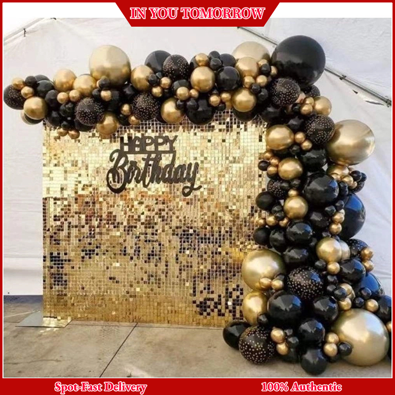 135pcs Balloons Set Birthday Wedding Balloon Garland Arch Kit Black ...