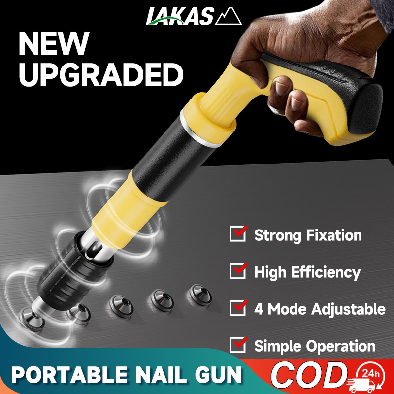 LAKAS Nail Gun Heavy Duty Chisel Gun Rivet Tool Concrete Tufting Gun ...
