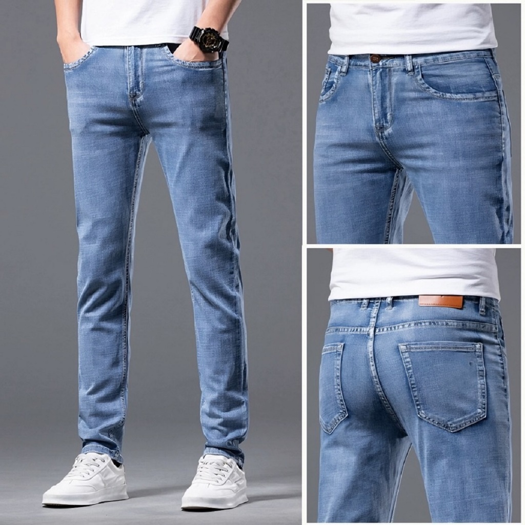 Denim pants for men stretchable Men's denim jean pants for men Straight ...