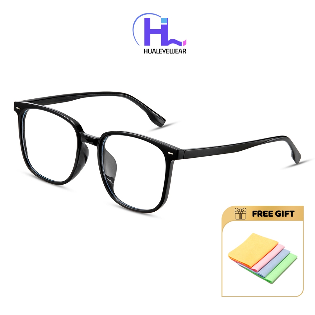 HL Unisex Fashion Anti Radiation Square Frame Computer Glasses Eye ...