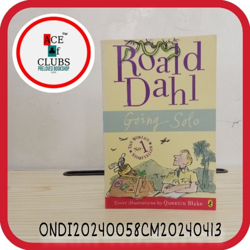 Going Solo by Roald Dahl (PReLoved/Used) | Shopee Philippines