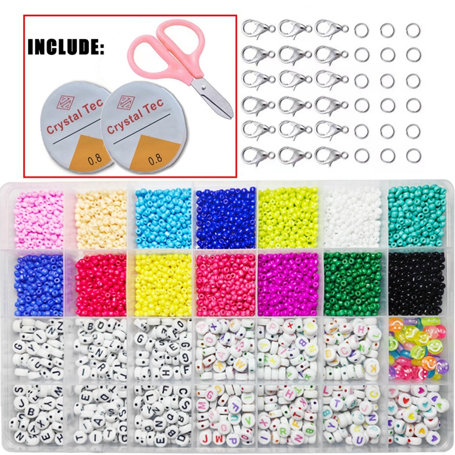 MS Beads DIY Kit for Name Bracelets letter beads for bracelet making ...