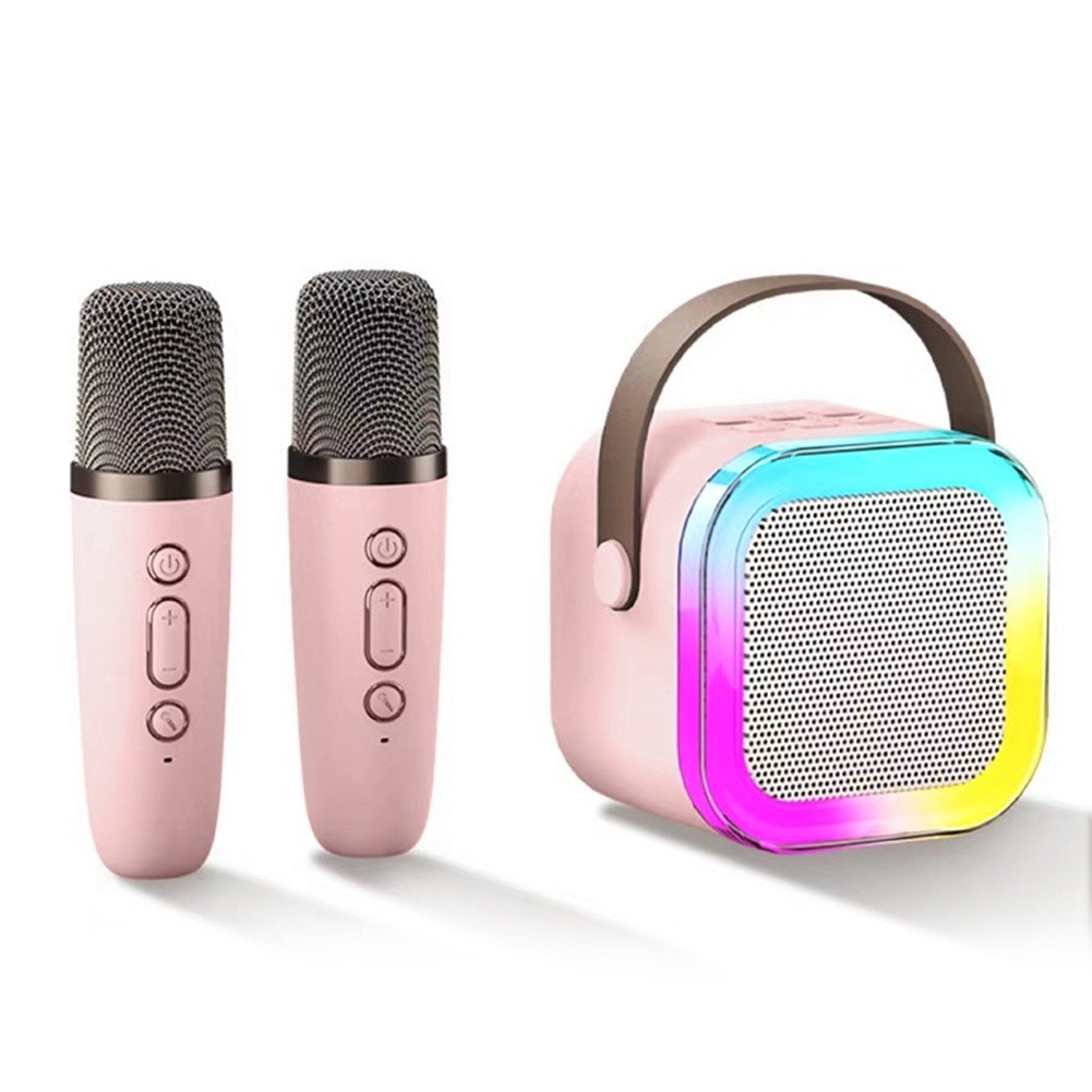 YS-203 Wireless Bluetooth Dual Microphone Karaoke Speaker 3D with Dual ...