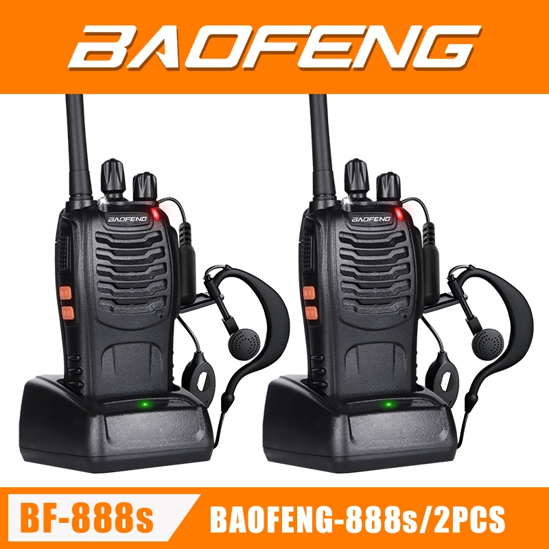 Baofeng 888S Set Of 2 5w Interphone Two-Way Radio Walkie Talkie Long ...