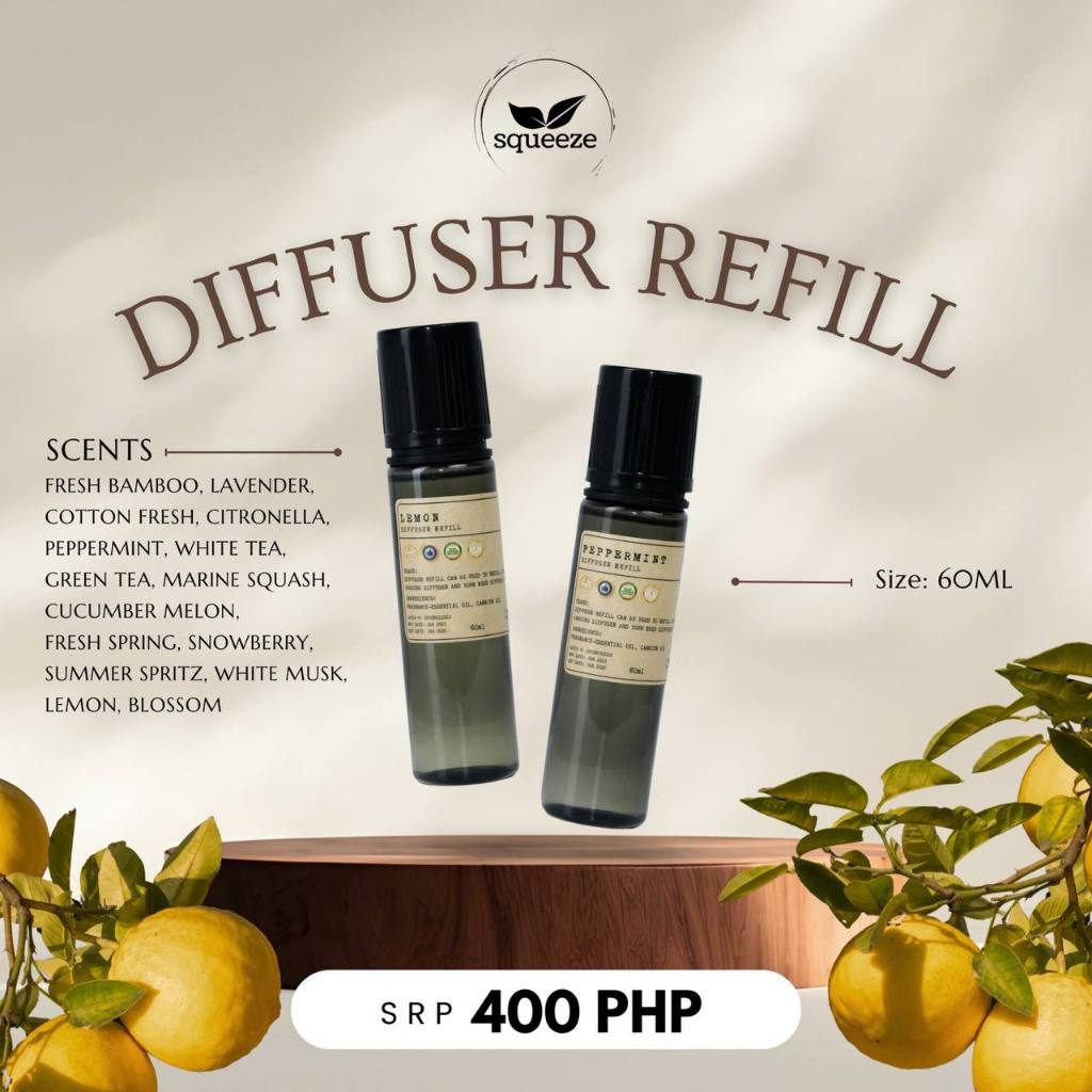DIFFUSER REFILL 60 mL - Squeeze Ph | Shopee Philippines