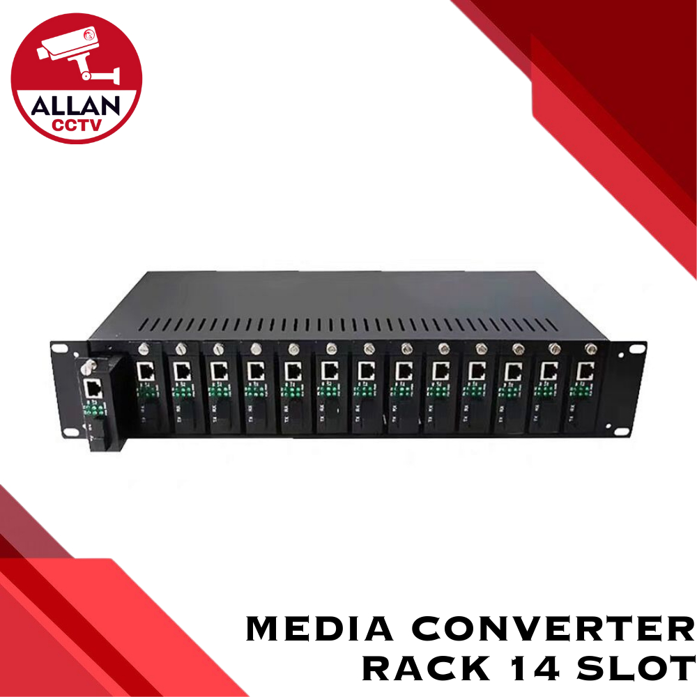 Allan 14-Slot Ethernet Network Media Converter Rack FC Fiber Channel ...