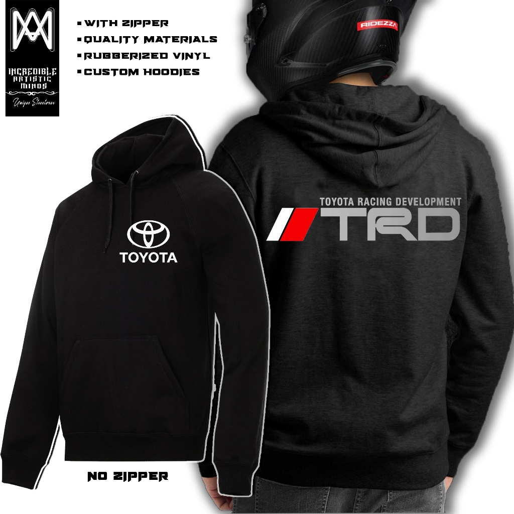 TOYOTA TRD Motorcycle Riders Motorsports Customized Hoodie Jacket with ...