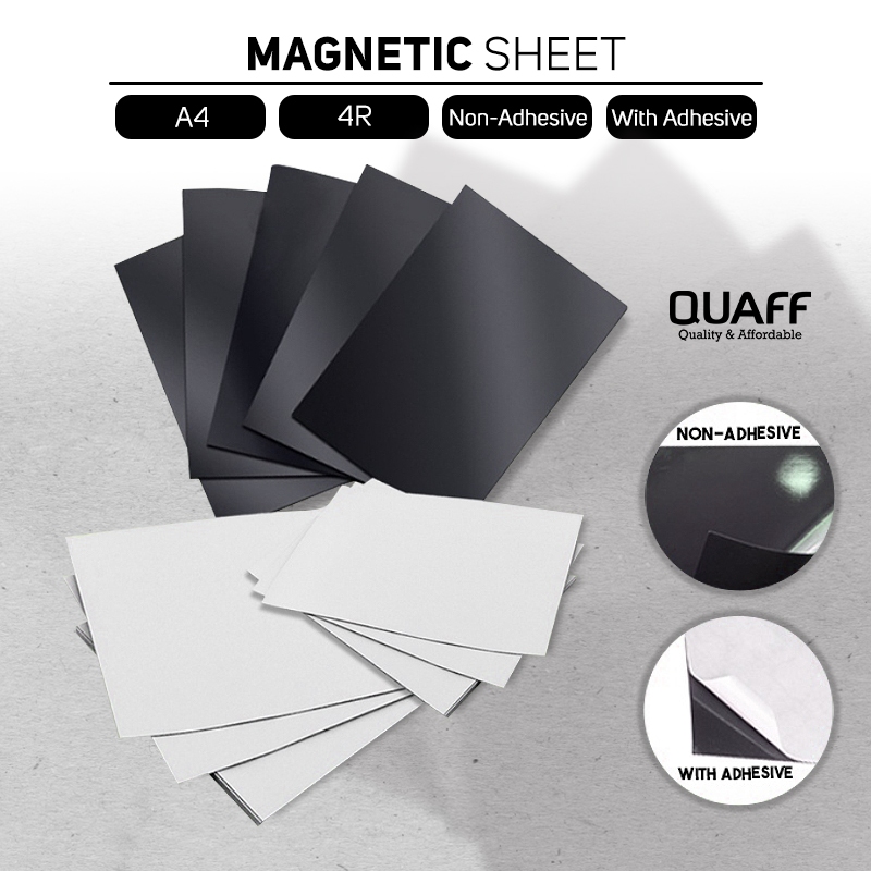 Quaff Magnetic Sheets for DIY Ref Magnet Cuttable Magnetic Sheets 4R ...