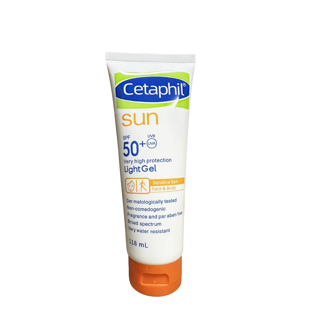 118ml Cetaphil Body Sunscreen Light Gel SPF 50+ Whitening Moisturizing ...