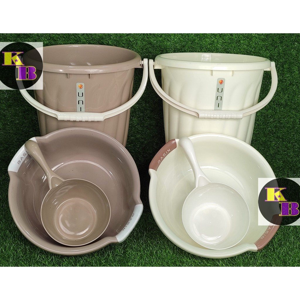 UNIK SET (3in1) (4in1) (5in1) / BASIN/ LAUNDRY BASKET/TIMBA/TABO/ STOOL ...