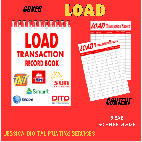 LOAD/ELOAD TRANSACTION NOTEBOOK | Shopee Philippines