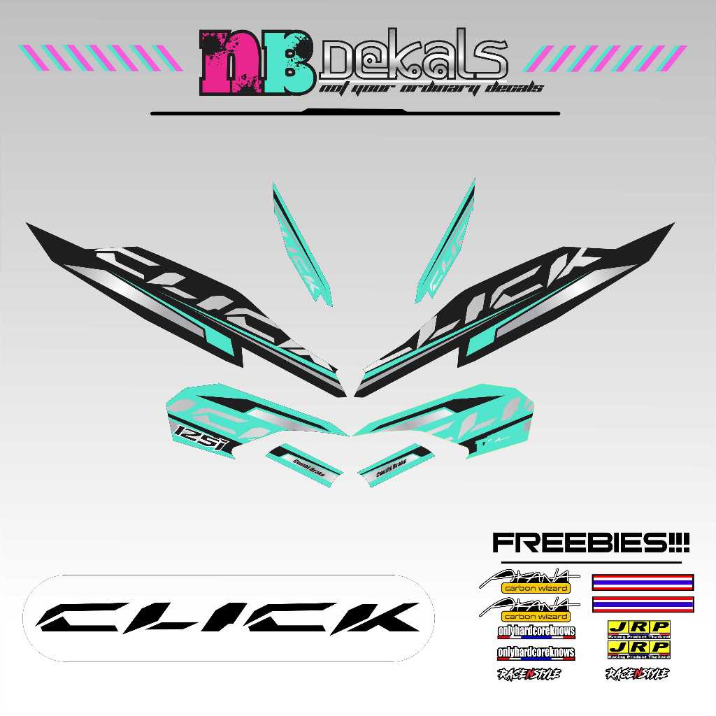 CLICK 125 V3 NEW DESIGN 2024 DECALS | Shopee Philippines