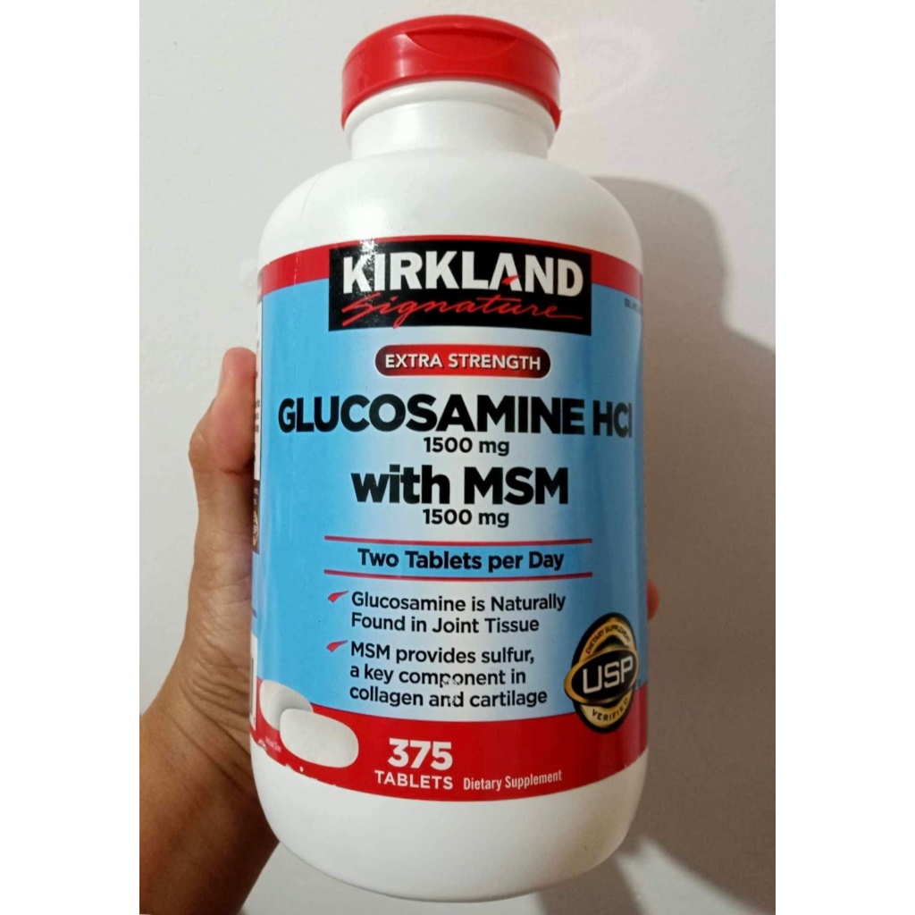 Kirkland Signature Glucosamine with MSM, 375 Tablets Shopee Philippines