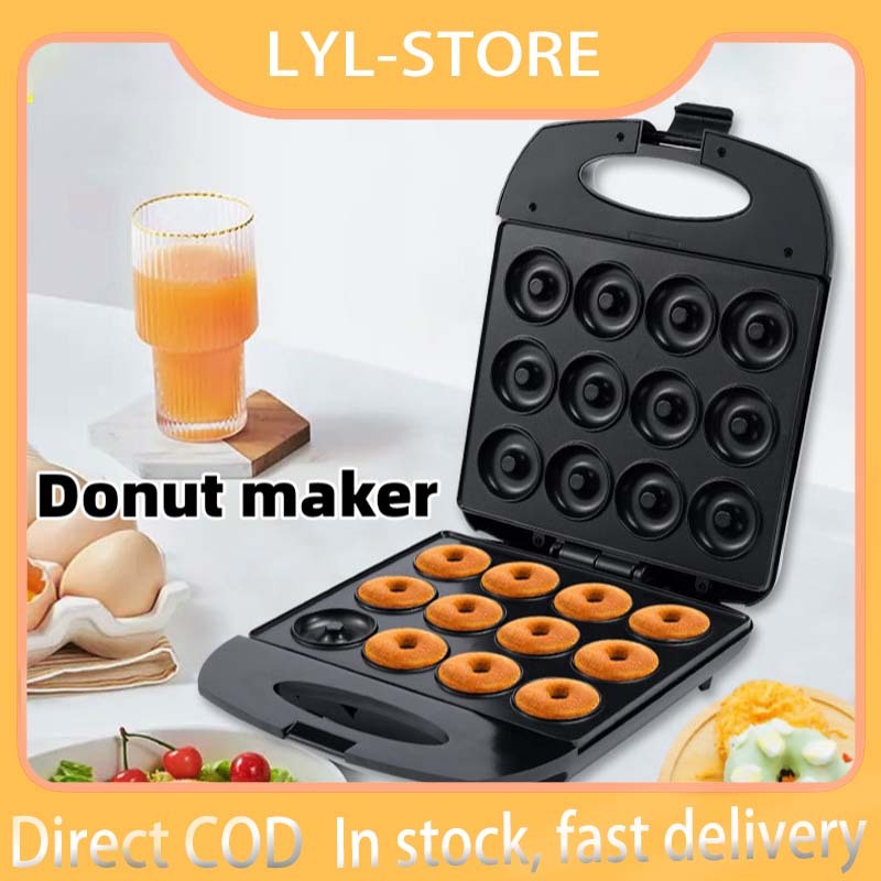 New product 16 hole donut maker toaster oven sandwich machine breakfast ...