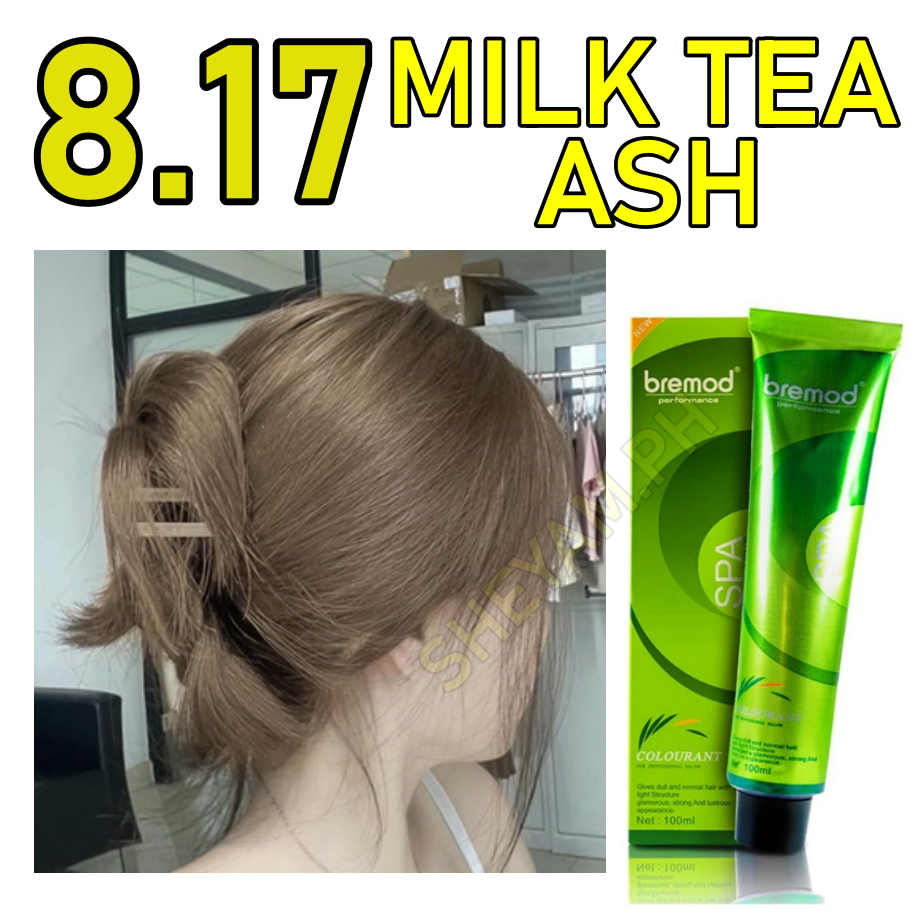 [NEW] BREMOD 8.17 MILK TEA ASH SET WITH OXIDIZING HAIR DYE | Shopee ...