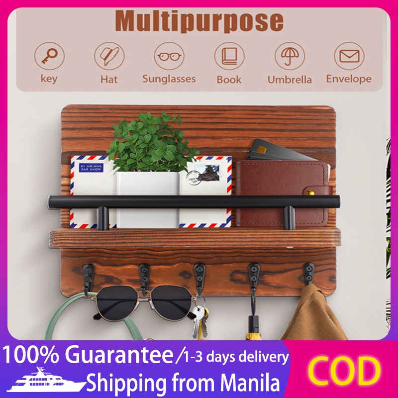 (COD+3 Days Delivery)Key Holder for Wall Decoration with 5 Key Hooks ...