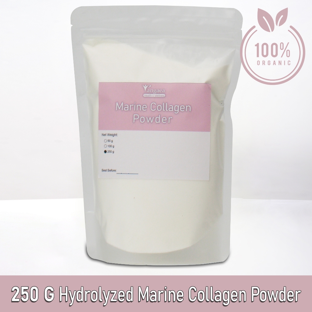 Imported Premium Organic Hydrolyzed Marine Collagen Powder (250g, Re ...