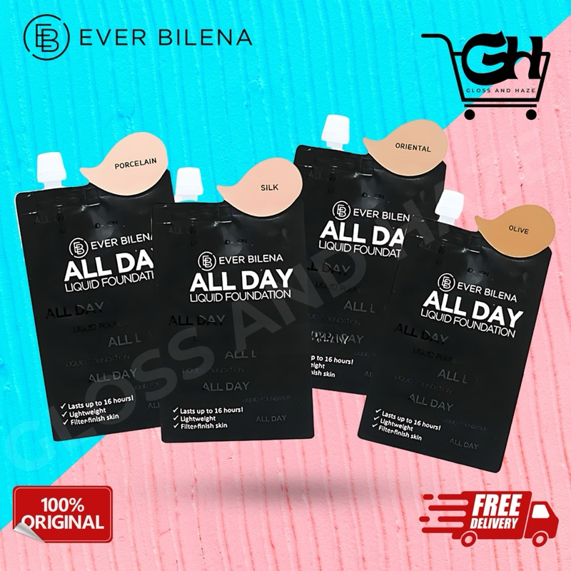 EVER BILENA All day Foundation 10ml (Sachet) | Shopee Philippines