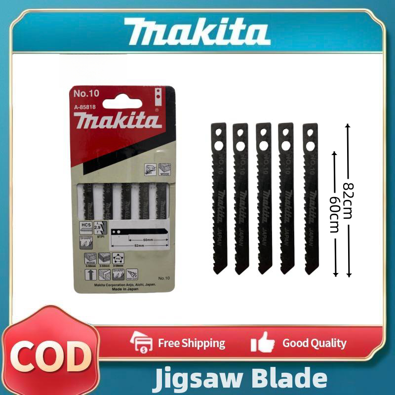 Makita Jigsaw Blade Set 5pcs Reciprocating Fitting Curve Cutting For